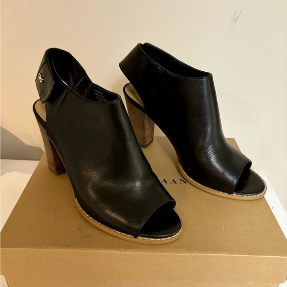 Cole Haan Wrey Leather Sling Back Bootie Size 8.5 - Picture 3 of 10